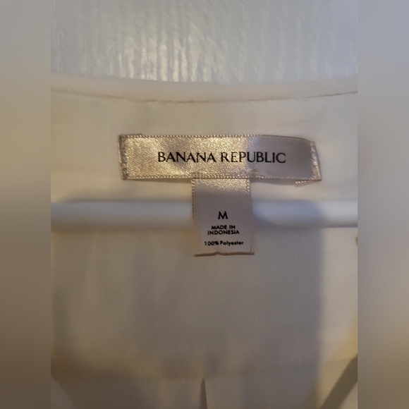 Banana Republic, Shirt, Medium, Cream - Picture 3 of 3